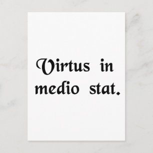 Cartão Postal Virtude está no meio.