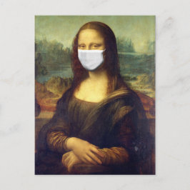 Cartão Postal Vírus Mona Lisa Via Corona