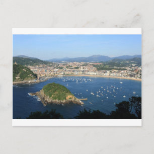 Cartão Postal Visão cênica da Espanha do País Basco de San Se