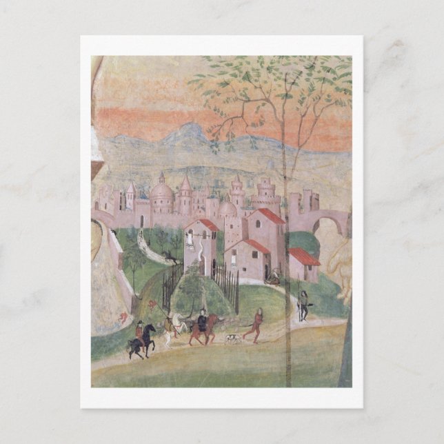 Cartão Postal Visão da Cidade de Prato, detalhes da Crucificação (Frente)