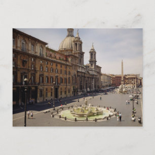 Cartão Postal Visão da piazza