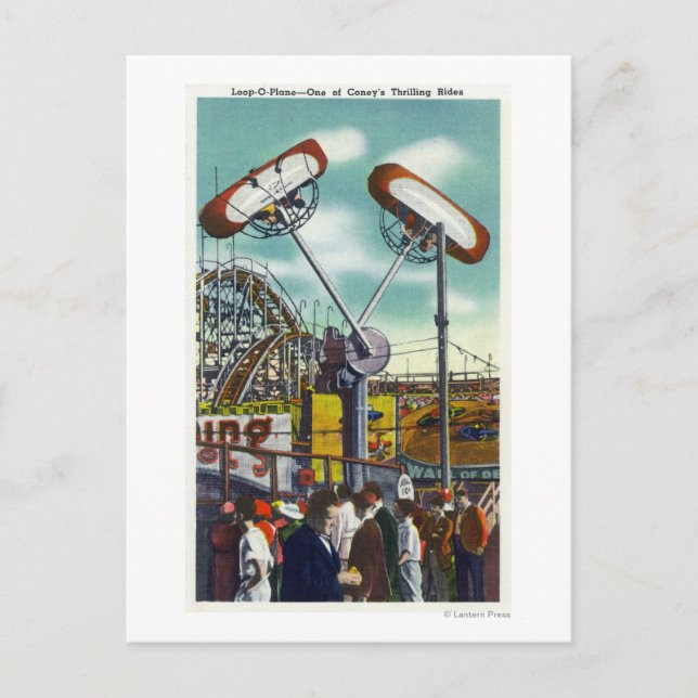 Cartão Postal Visão da pista de loop-o-plano nº 2 (Frente)