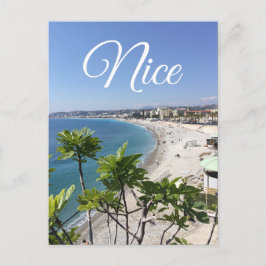 Cartão Postal Visão da Riviera Francesa em Nice França