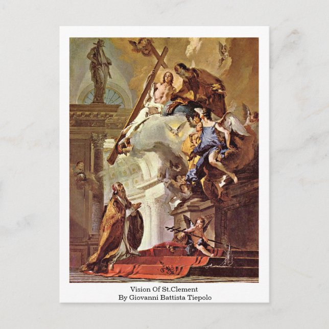 Cartão Postal Visão Da Rua.Clement De Giovanni Battista Tiepolo (Frente)