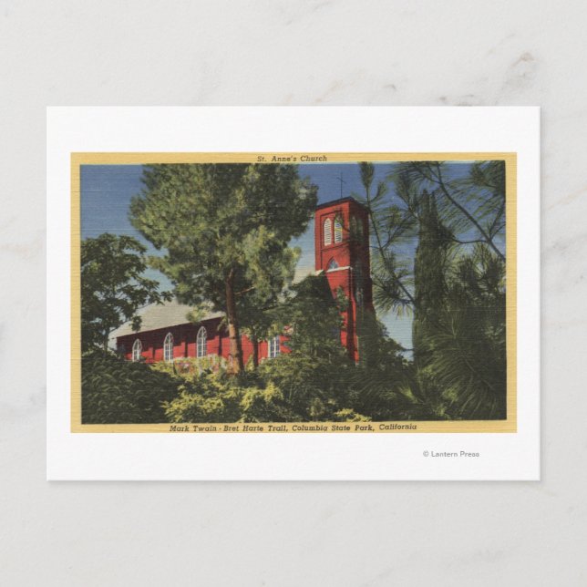 Cartão Postal Visão da Rua. Igreja de Anne (1856) (Frente)