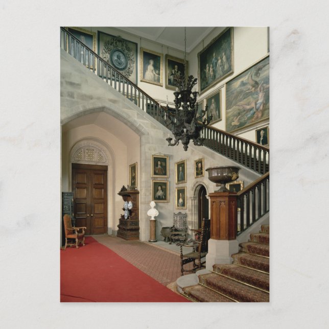 Cartão Postal Visão da Sala Escadaria, 1812-15 (Frente)