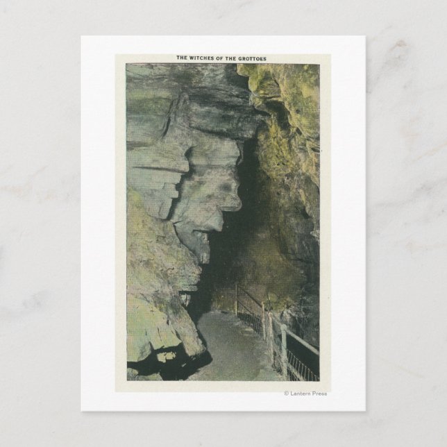 Cartão Postal Visão das Bruxas dos Grottoes (Frente)