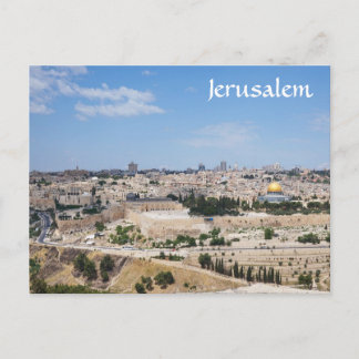 Cartão Postal Visão de Jerusalém - Cidade Velha, Israel