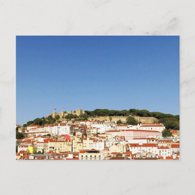 Cartão Postal Visão de Lisboa Portugal Alfama (Frente)