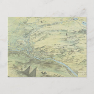 Cartão Postal Visão de Olhos de Pássaro do Cairo