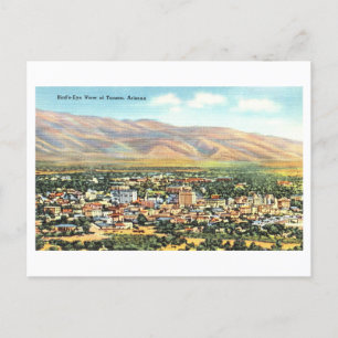 Cartão Postal Visão de Pássaro de Tucson, Arizona, Viagens vinta