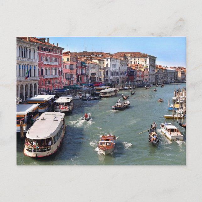 CARTÃO POSTAL VISÃO DE PONTE DE VENICE RIALTO (Frente)