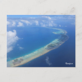 Cartão Postal Visão de Rangiroa do avião