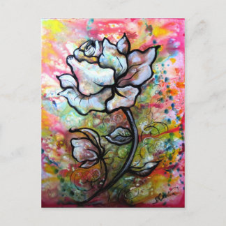 Cartão Postal Visão, Desenho Negro e Branco de Shadia Zayed