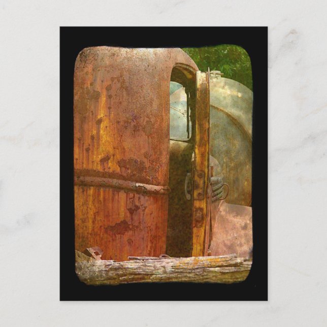 Cartão Postal Visão Diferente do Caminhão Antigo Abandonado em I (Frente)