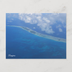 Cartão Postal Visão do avião Rangiroa