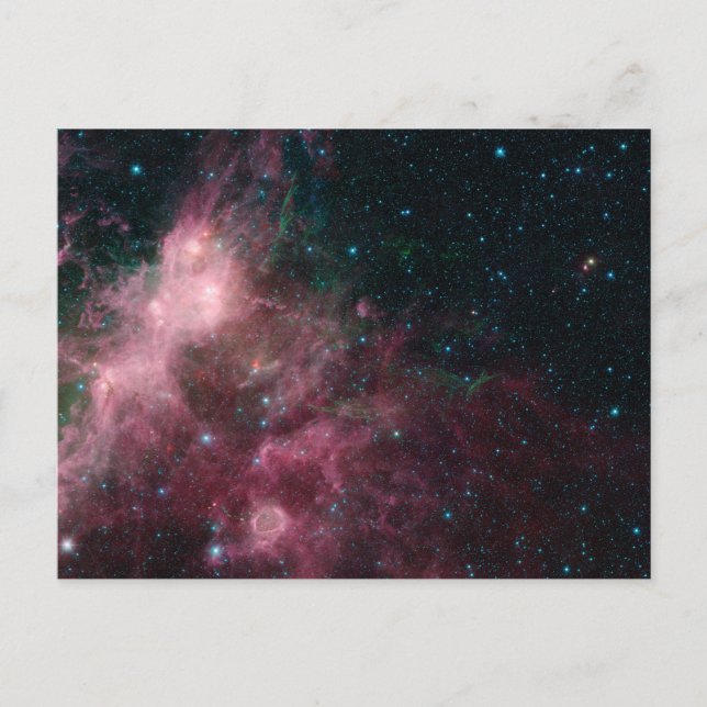 Cartão Postal Visão em Infravermelho Mostrando o Nascimento e Mo (Frente)