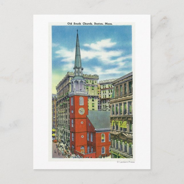 Cartão Postal Visão Exterior da Antiga Igreja do Sul (Frente)