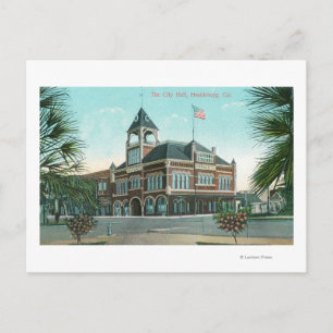 Cartão Postal Visão Exterior da Câmara Municipal de Healdsburg,