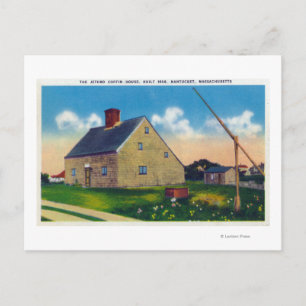 Cartão Postal Visão Exterior da Casa do Jethro Coffin