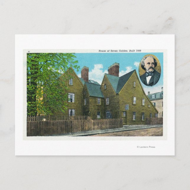 Cartão Postal Visão Exterior da Casa dos Sete Lugares # 2 (Frente)