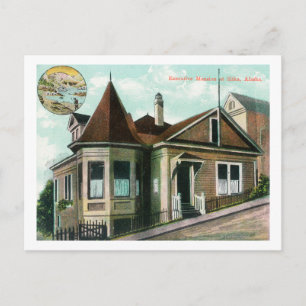 Cartão Postal Visão Exterior da Mansão ExecutivaSitka, AK