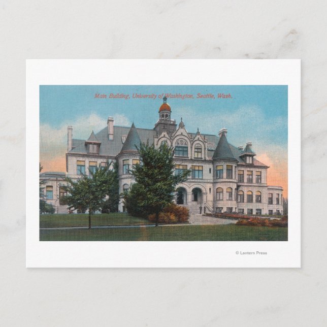 Cartão Postal Visão Exterior da Universidade do WA Principal Bld (Frente)