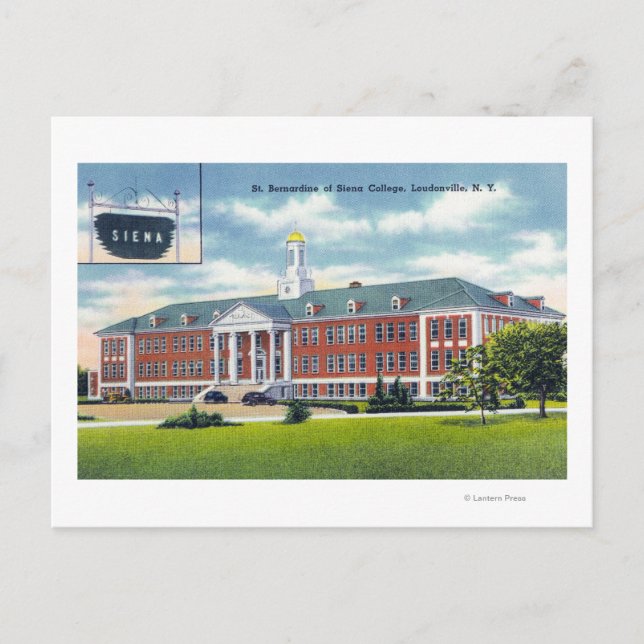 Cartão Postal Visão Exterior das Ruas. Bernardine de Siena (Frente)