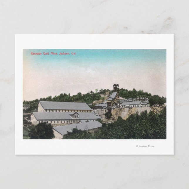 Cartão Postal Visão Exterior de Kennedy Dourado MineJackson, CA (Frente)