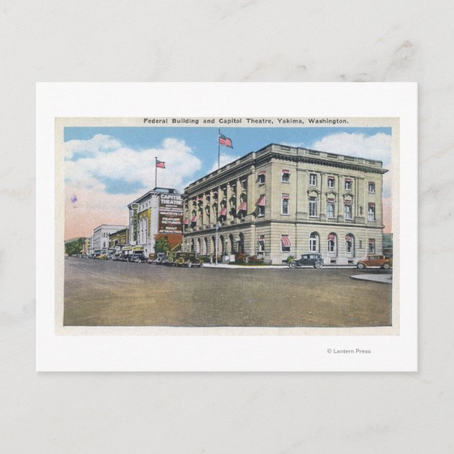 Cartão Postal Visão Exterior do Bldg Federal, Teatro Capitol (Frente)