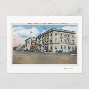 Cartão Postal Visão Exterior do Bldg Federal, Teatro Capitol