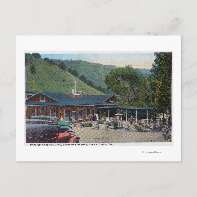 Cartão Postal Visão Exterior do Bldg Principal do Sutparich Reso (Frente)