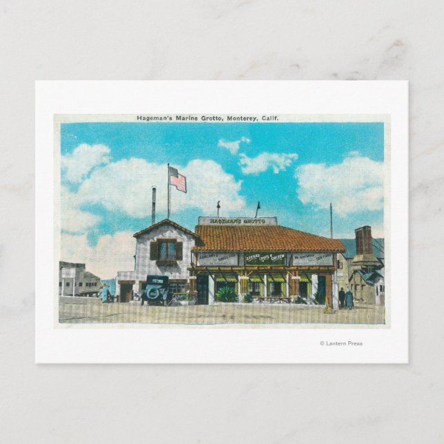 Cartão Postal Visão Exterior do Grotto Marinho de Hageman (Frente)