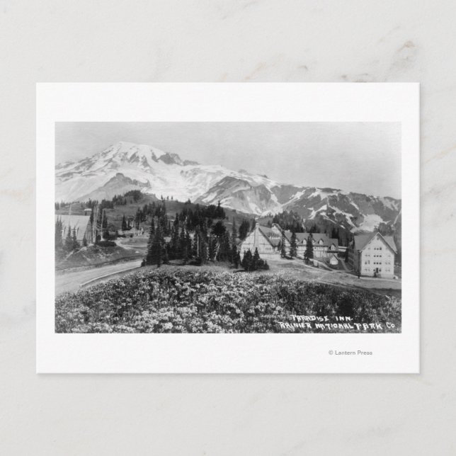 Cartão Postal Visão Exterior do Paraíso Inn (Frente)