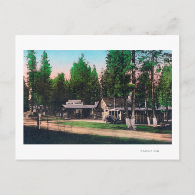 Cartão Postal Visão Exterior do recurso Loch Lomond (Frente)