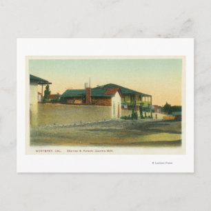 Cartão Postal Visão Exterior do Sherman & Halleck Quarters