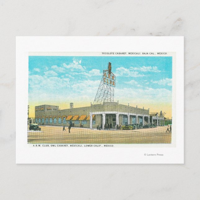 Cartão Postal Visão Exterior do Tecolote Cabaret (Frente)