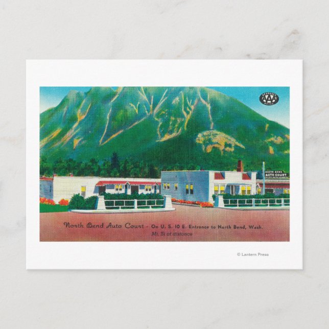 Cartão Postal Visão Exterior do Tribunal Automático de Curva Nor (Frente)