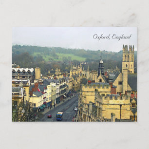 Cartão Postal Visão Fantástica, Oxford, Inglaterra, High Stree