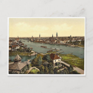 Cartão Postal Visão geral, Bremen, República Federal Alemã - 
