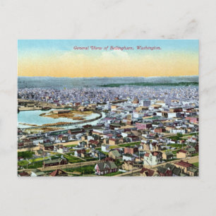 Cartão Postal visão geral da Bellingham WA