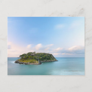 Cartão Postal Visão geral da ilha de San Nicolas, longa exposiçã
