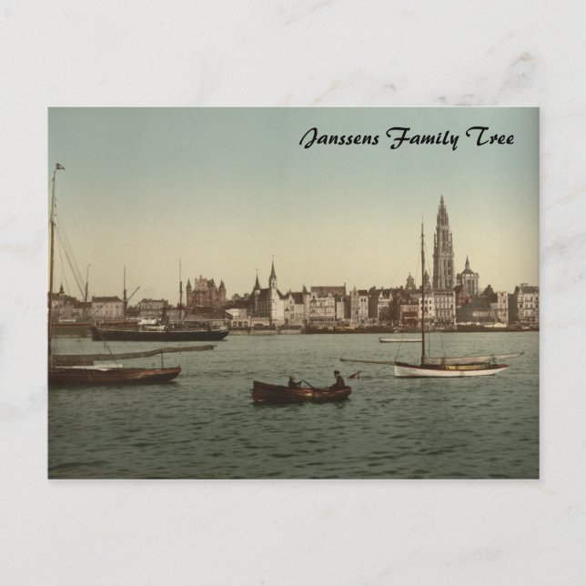 Cartão Postal Visão Geral de Antuérpia II, Bélgica (Frente)