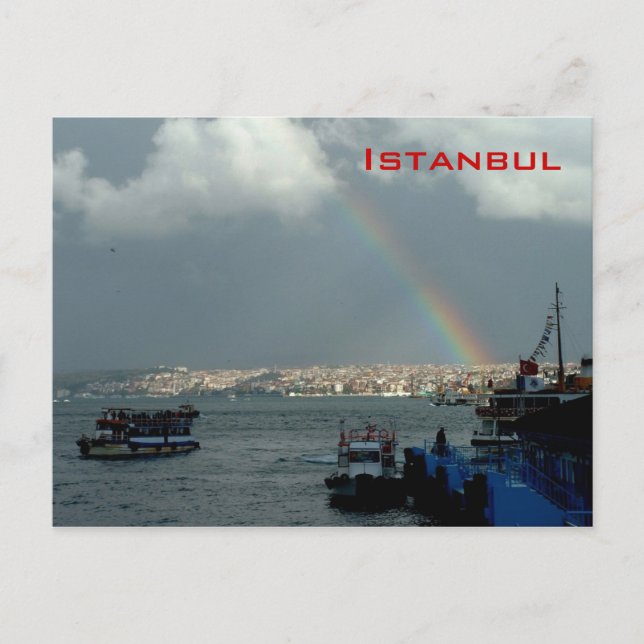 Cartão Postal Visão Geral de Istambul (Frente)