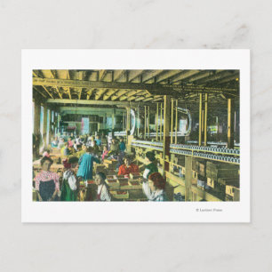 Cartão Postal Visão interior da fábrica de pomares do Flickenger