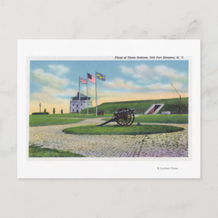 Cartão Postal Visão Interior da Sala de Comércio no Antigo Fra