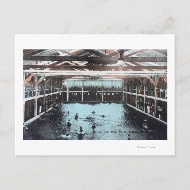 Cartão Postal Visão Interior das Banheiras de Água Salgada de Ne (Frente)