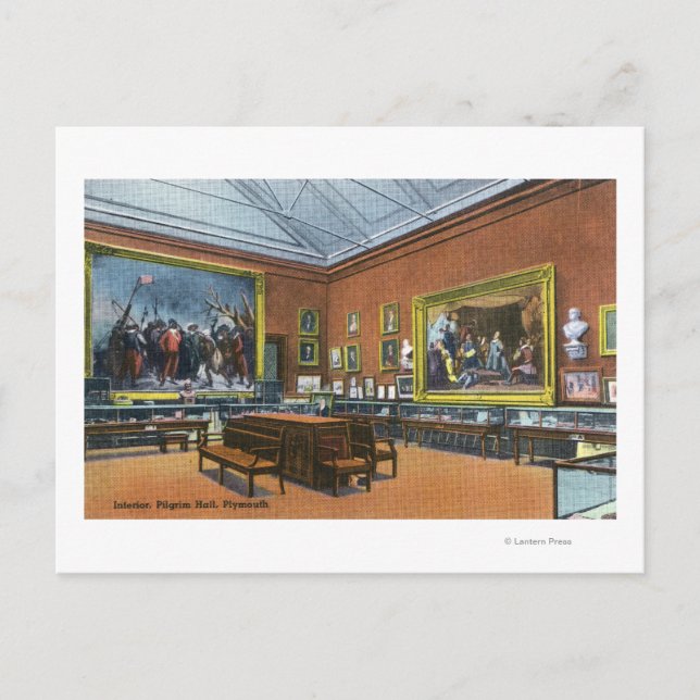 Cartão Postal Visão interior do Hall de Peregrinação (Frente)