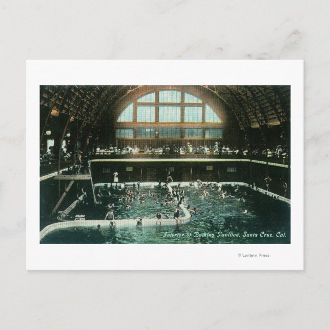 Cartão Postal Visão interior do Pavilhão do Balão (Frente)