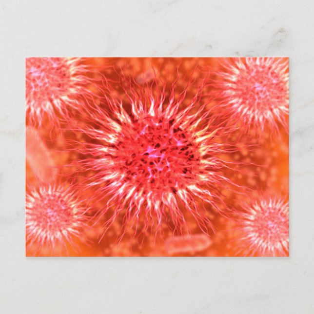 Cartão Postal Visão Microscópica Dos Dendrimers 2 (Frente)